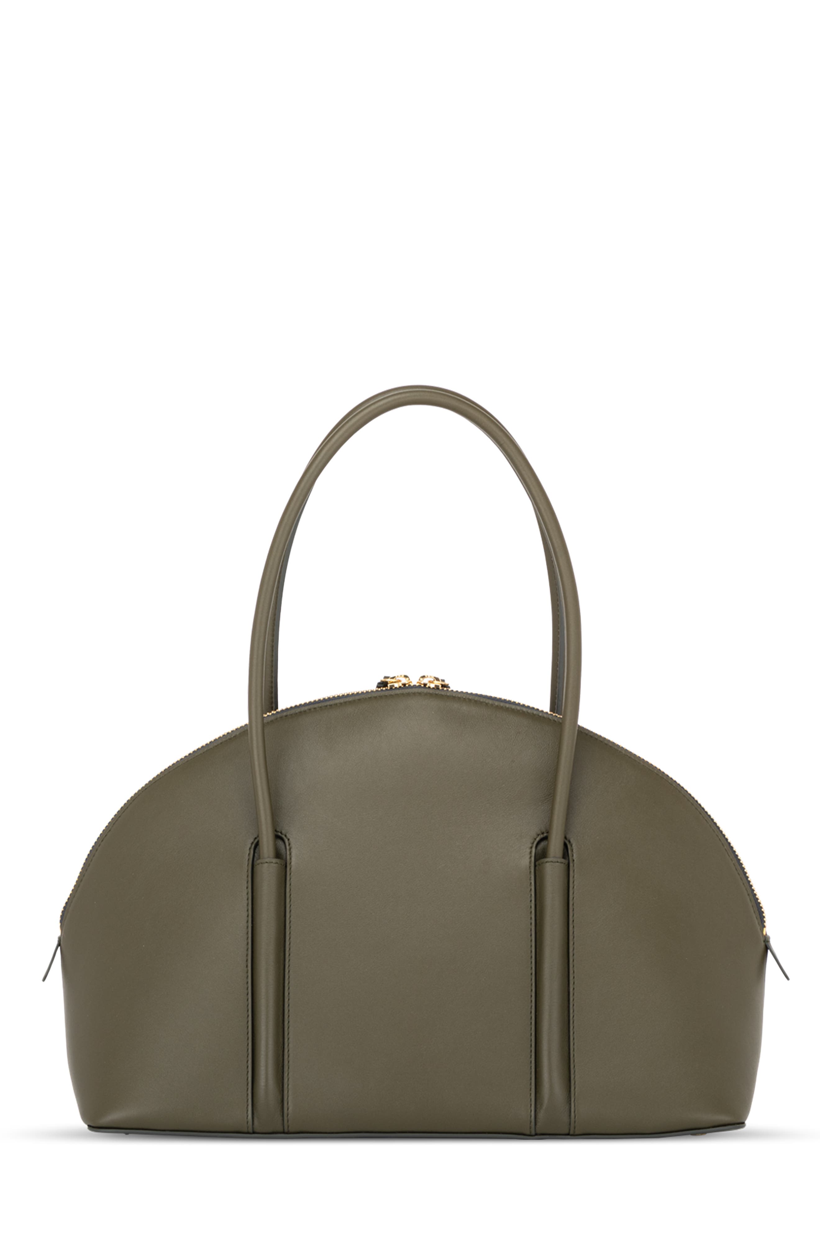 Kiko Monogram Debossed Top-Handle Bag, Alternate, color, Deep Forest