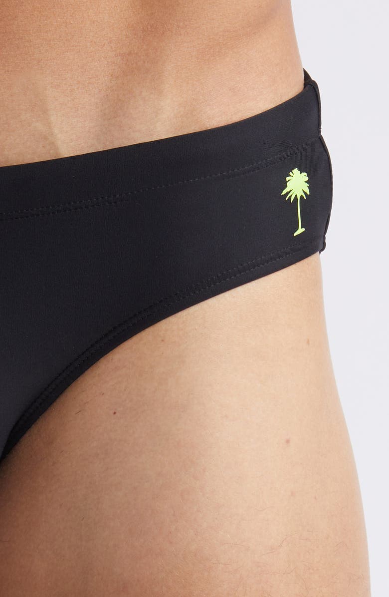Boardies Black Neon Palm Swim Briefs, Alternate, color,