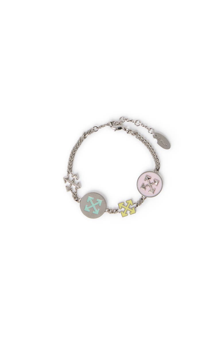 Women's Silver Arrow Button Bracelet, Main, color, Silver