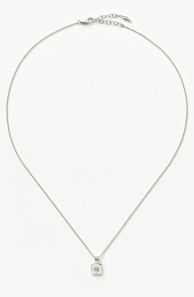 Missoma Engravable Cubic Zirconia Star Pendant Necklace, Alternate, color, 