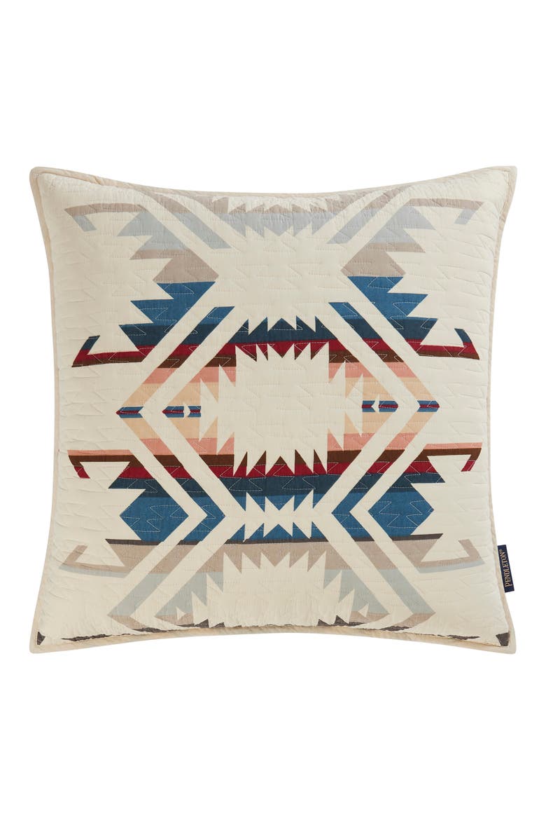 White Sands Euro Pillow, Main, color, SAND SHELL