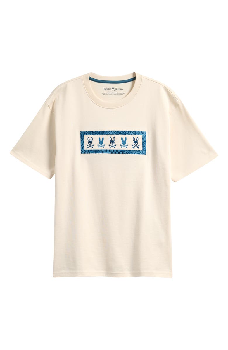 Psycho Bunny Kids' Cedric Graphic Relaxed Fit T-Shirt, Main, color, Pristine