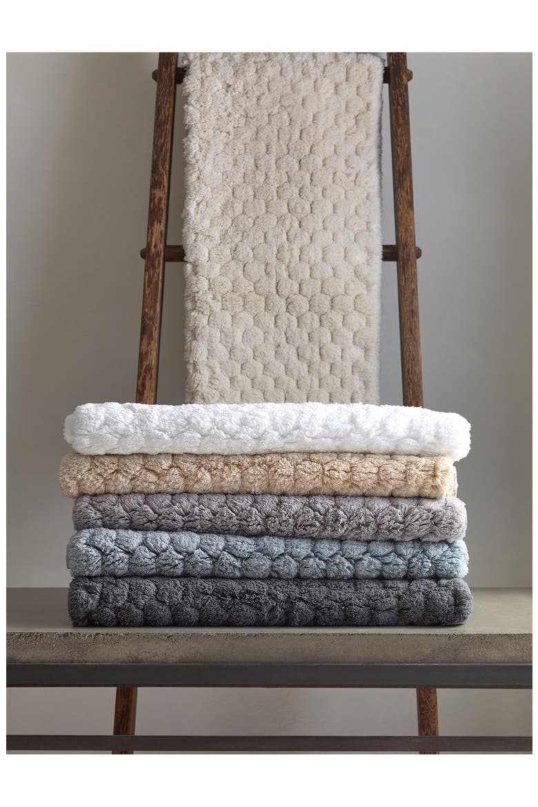 Lotus Bath Rug, Alternate, color, WHITE