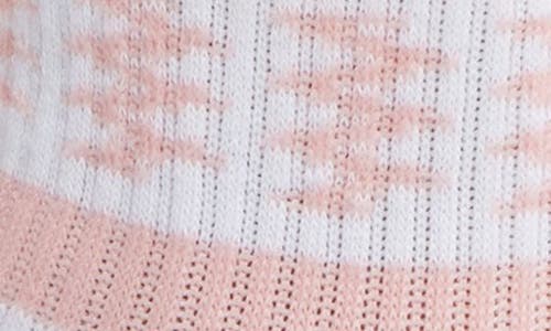 Stems Stripe Lettuce Edge Quarter Socks