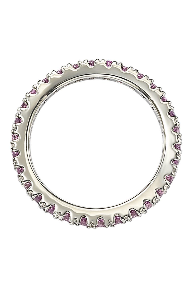 Pink CZ Eternity Band Ring, Alternate, color, PINK