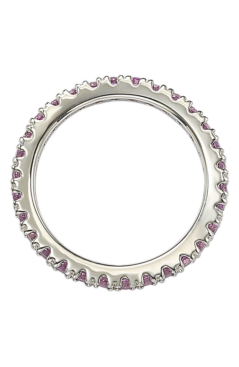 SUZY LEVIAN Pink CZ Eternity Band Ring, Alternate, color, 