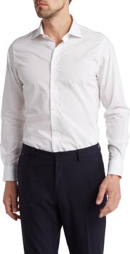 Cavalli Class Comfort Fit Solid Dress Shirt