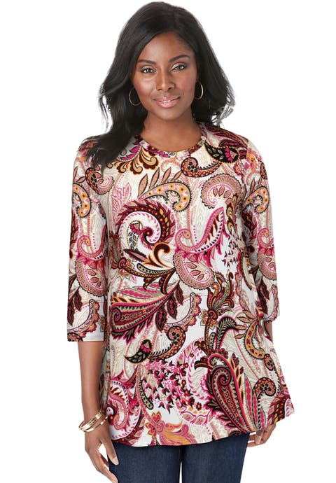 Stretch Knit Swing Tunic (Plus Available)