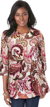 Jessica London Stretch Knit Swing Tunic