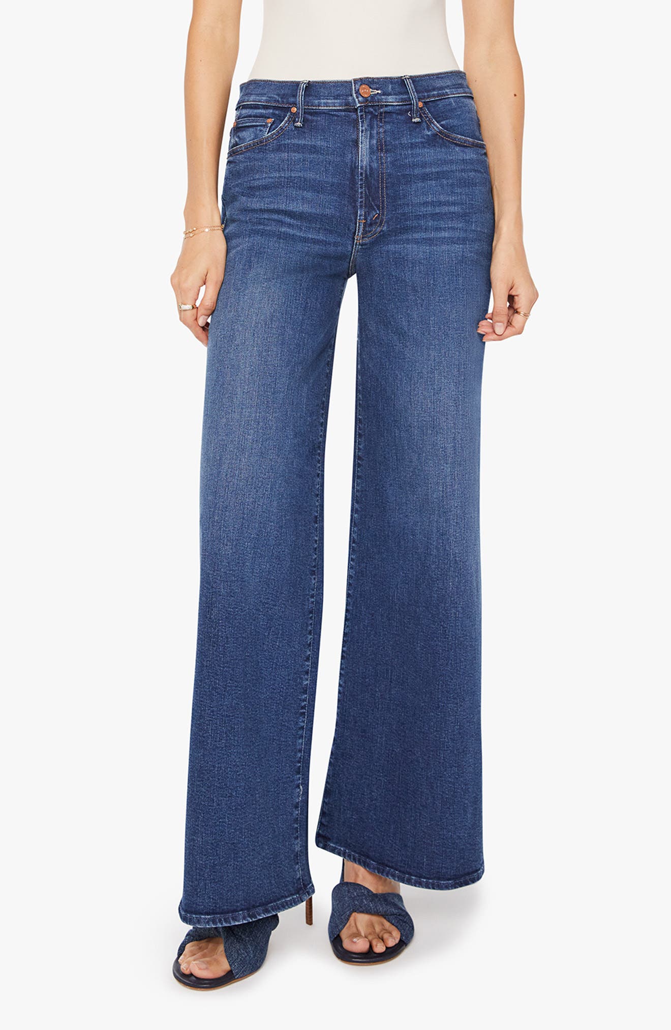 MOTHER Undercover Sneak Wide Leg Jeans
