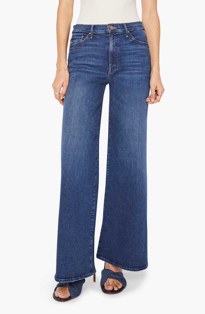 MOTHER Undercover Sneak Wide Leg Jeans, Main, color, Start Your Engines