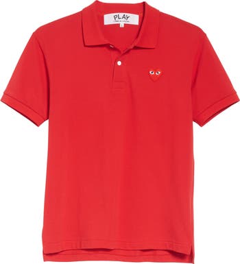 Comme des Garçons PLAY Heart Logo Slim Fit Polo | Nordstrom