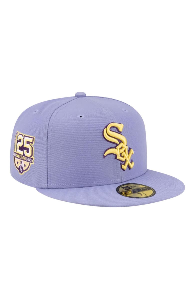 New Era Men's New Era Light Purple Chicago White Sox Lavender Bloom 59FIFTY Fitted Hat, Main, color, Light Purple