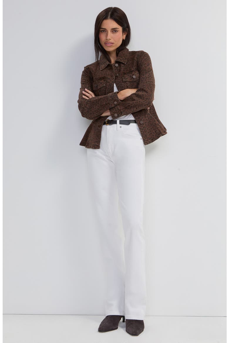 Fit and Flare Animal Print Jacket, Alternate, color, ABSTRACT ANIMAL