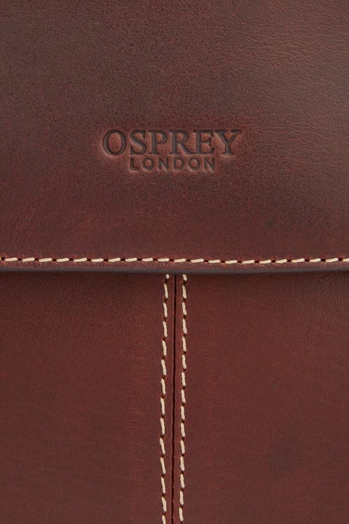 Osprey London The Narissa Leather Crossbody Bag In Brown