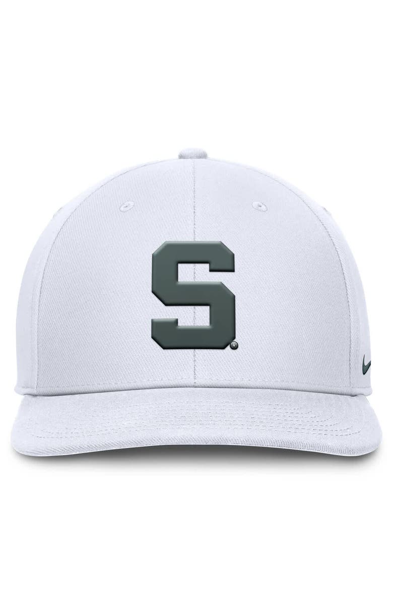 Nike Men's Nike White Michigan State Spartans Primetime Pro Snapback Hat, Alternate, color, White