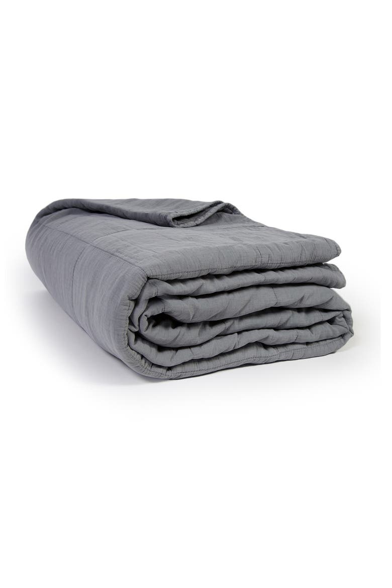 Antwerp Cotton Coverlet, Main, color, OCEAN