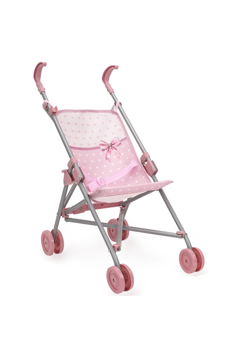 Bow Umbrella Doll Stroller Push Buggy, Main, color, Multicolored