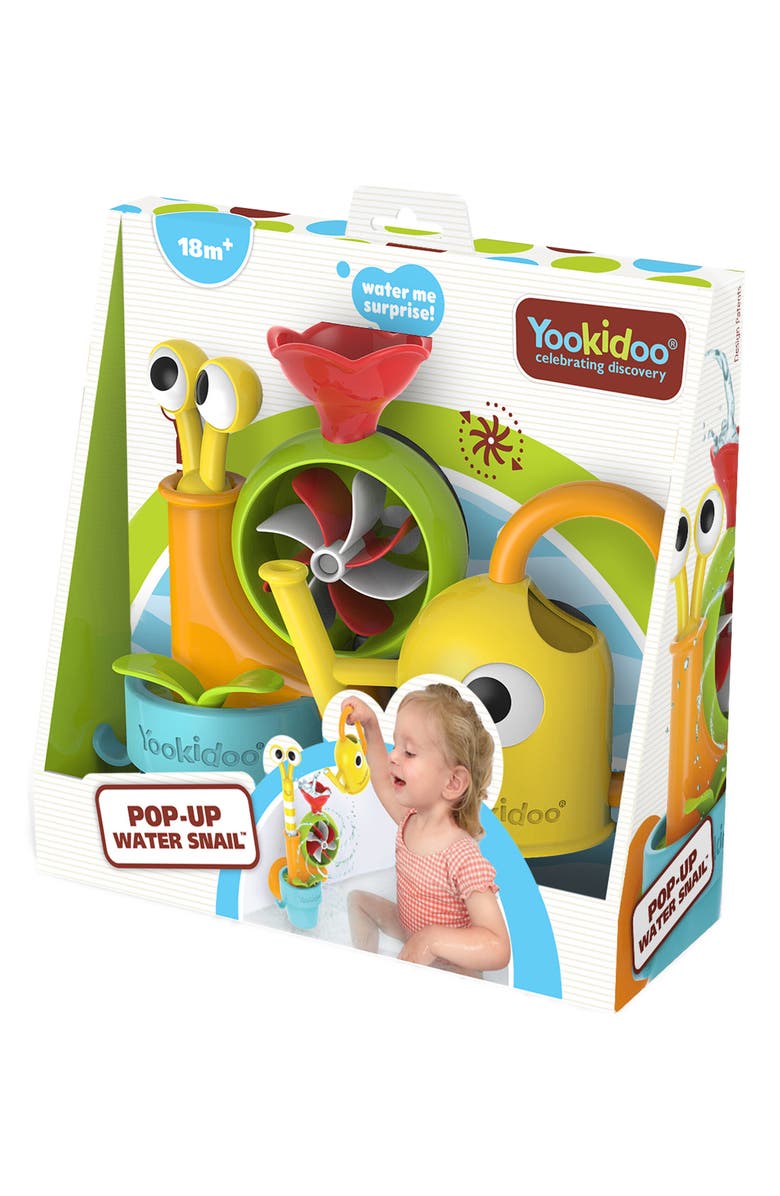 Yookidoo Pop-Up Water Snail Bath Toy, Alternate, color, Multi