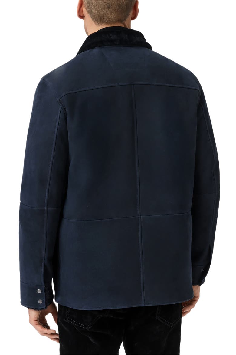 Essex Suede Jacket, Alternate, color, NAVY