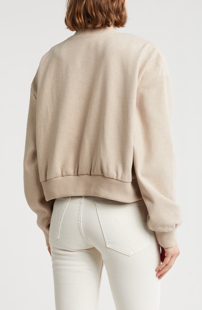 Blu Pepper Crop Bomber Jacket, Alternate, color, Light Taupe