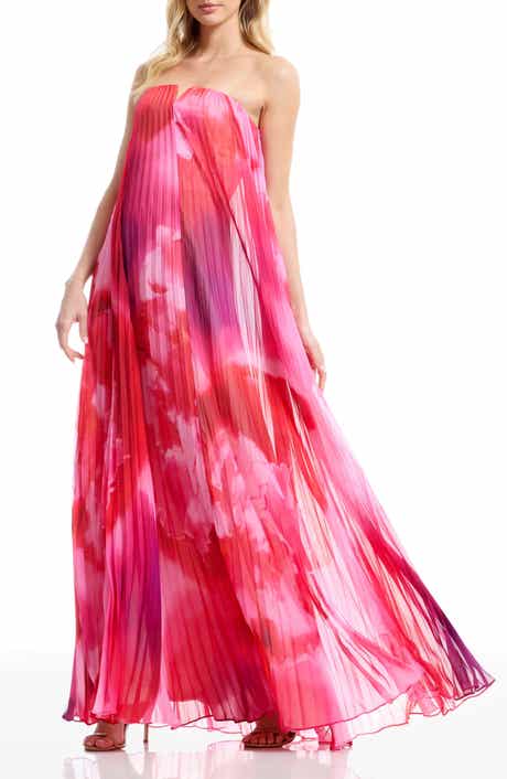 Kelston Strapless Chiffon Gown