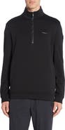 Moncler Cotton Fleece Half Zip Sweatshirt