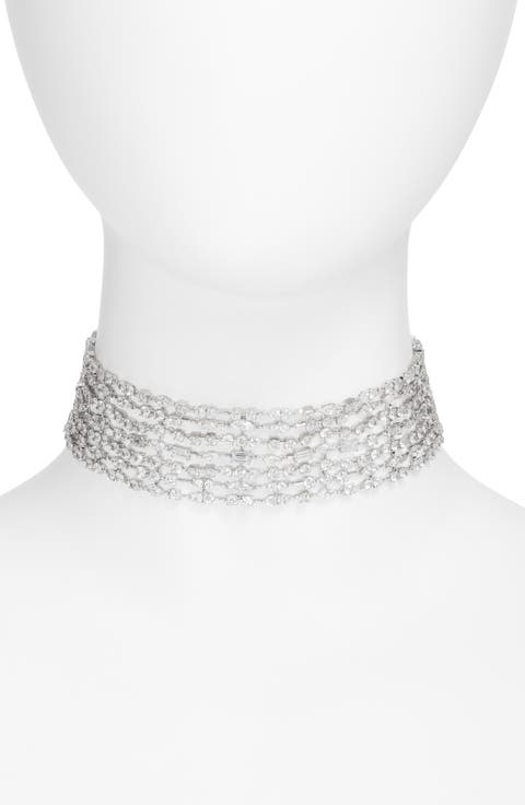 Cabaret Cubic Zirconia Choker Necklace