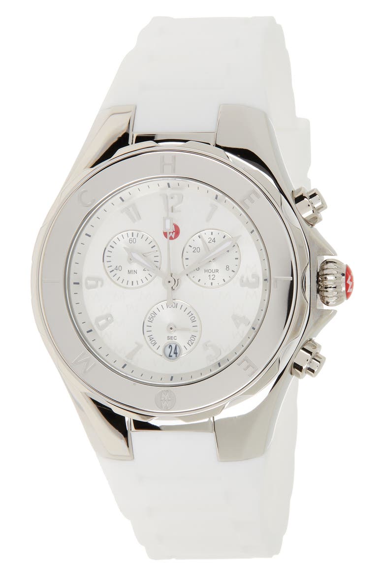 Michele Women\'s White Tahitan Jelly Bean Watch, 40 MM MICHELE Women main image 2