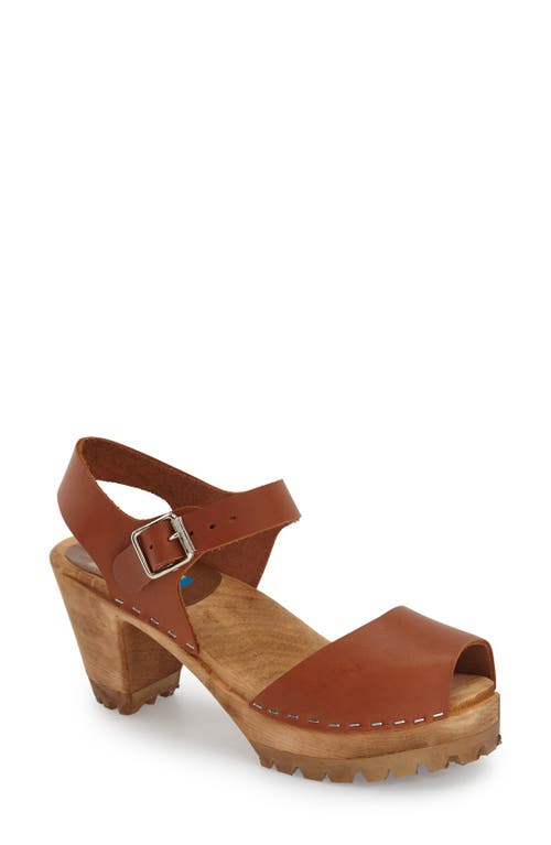 MIA 'Greta' Clog Sandal in Luggage Leather  product