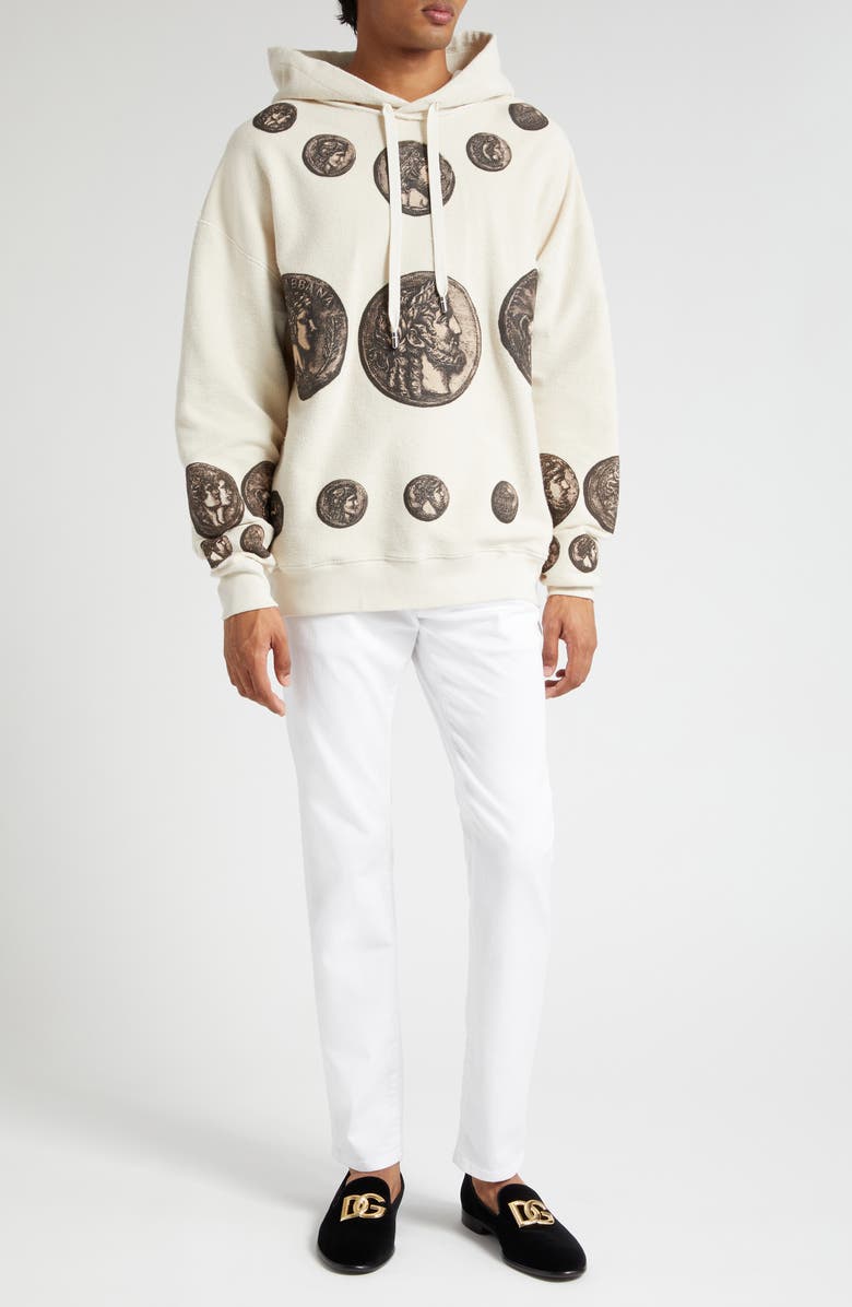 Dolce&Gabbana Stretch Slim Fit Jeans, Alternate, color, White