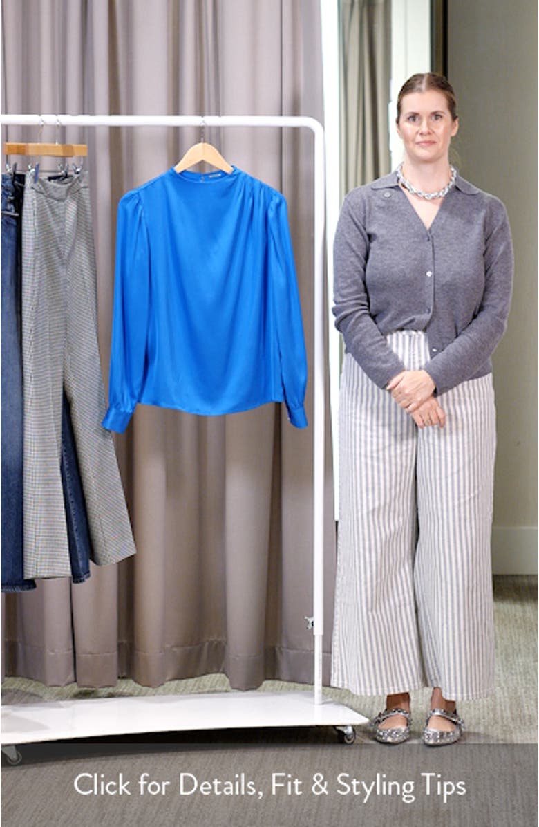 The Tien Draped Stretch Silk Top, sales video thumbnail