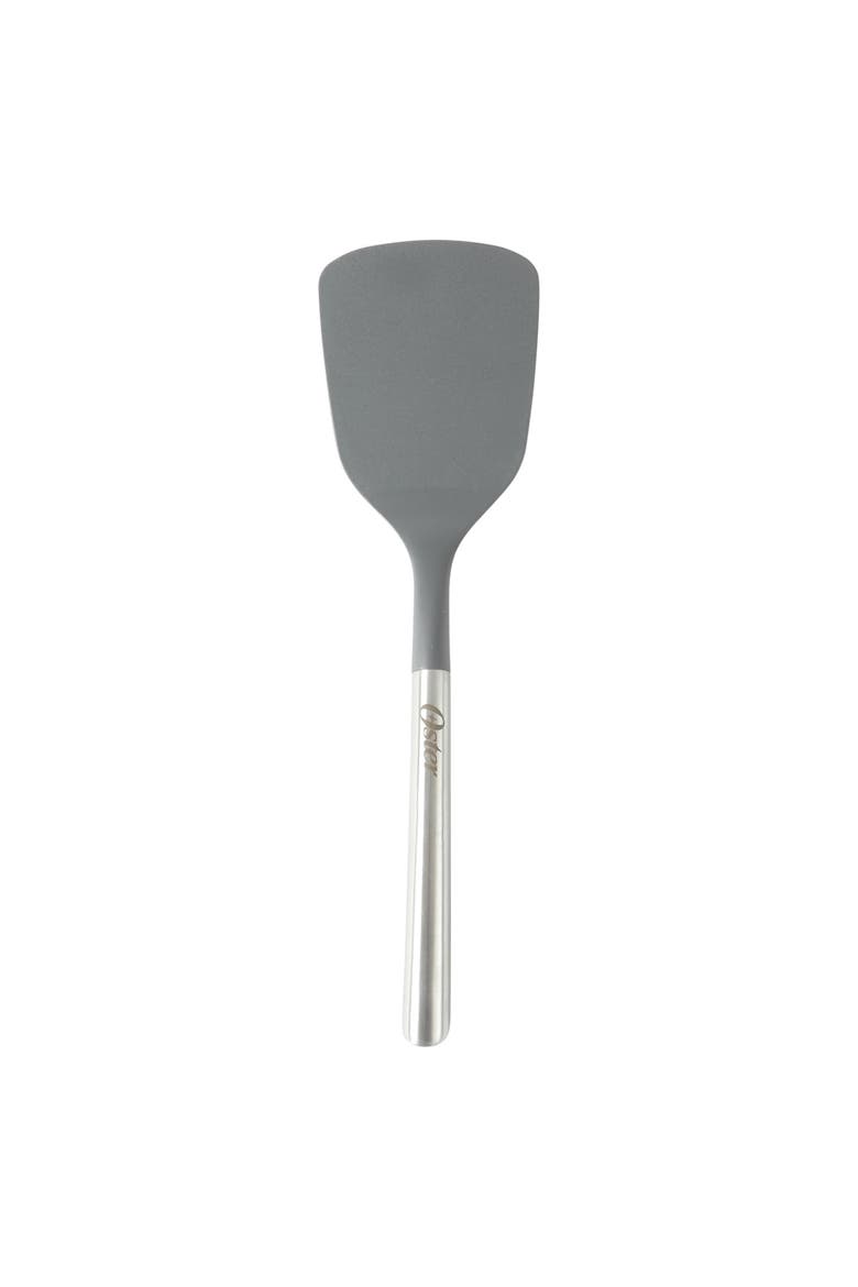13 Inch Nylon Turner With Stainless Steel Handle, Main, color, Silver