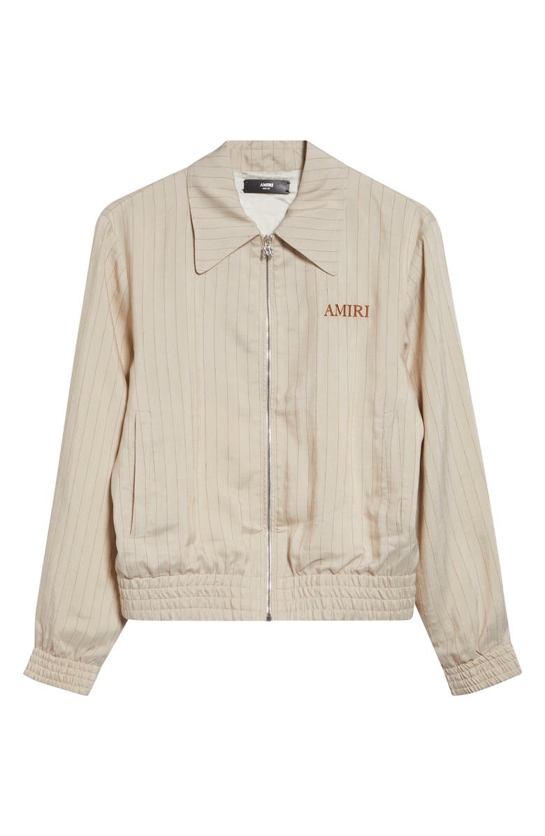 AMIRI Stripe Blouson Jacket, Main, color, Alabaster Archived
