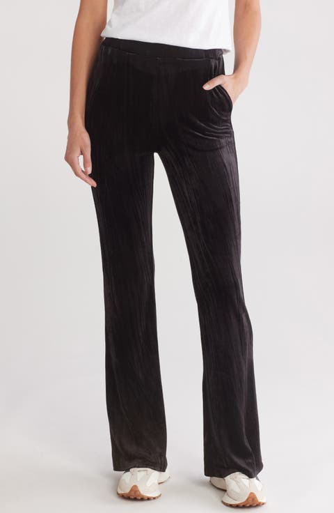 Wide Leg Velvet Pants