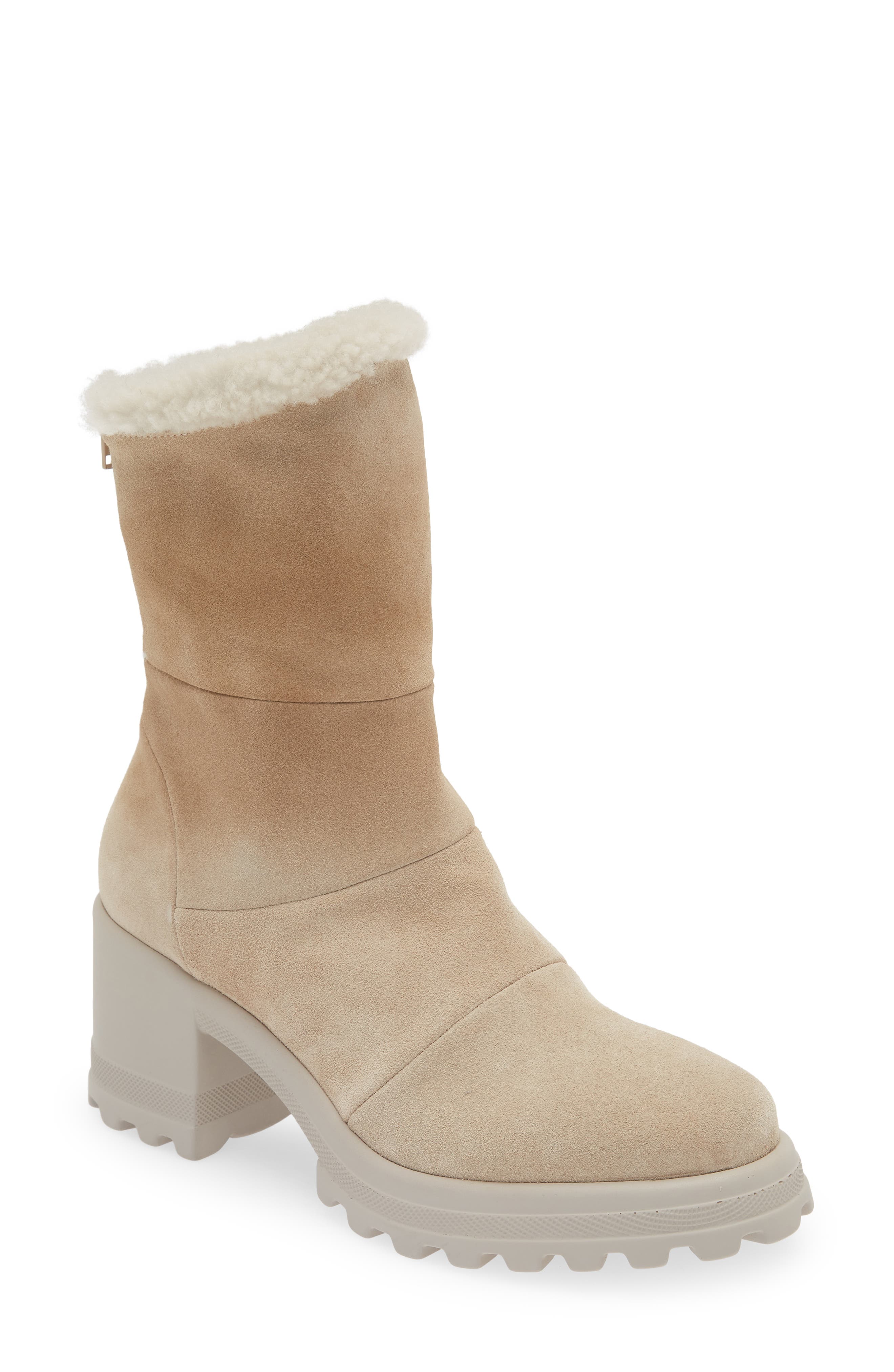 Voile Blanche Claire Genuine Shearling Boot, Main, color, 
