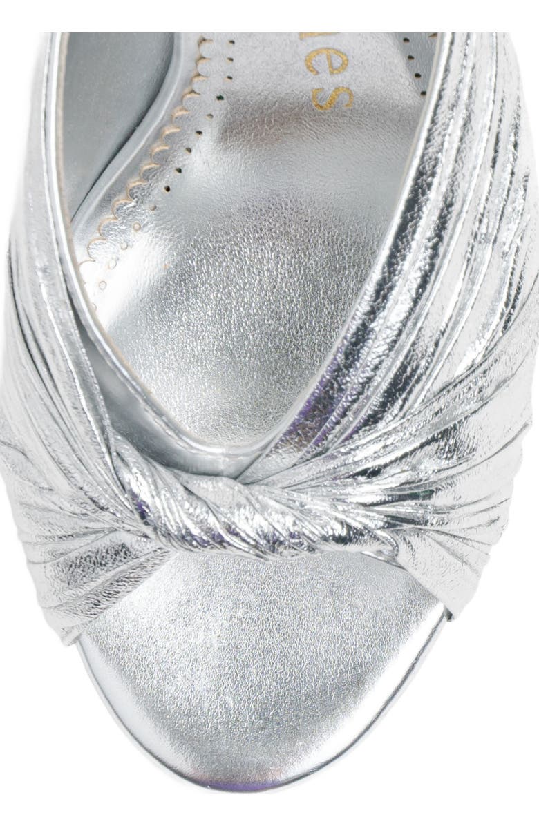 Allegra James Amy Twist Metalic Sandal, Alternate, color,