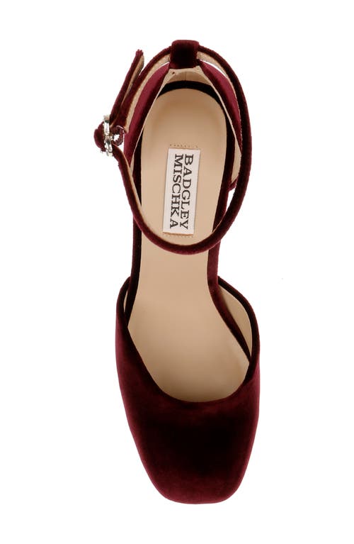 Badgley Mischka Collection Jayda Ankle Strap Platform Pump