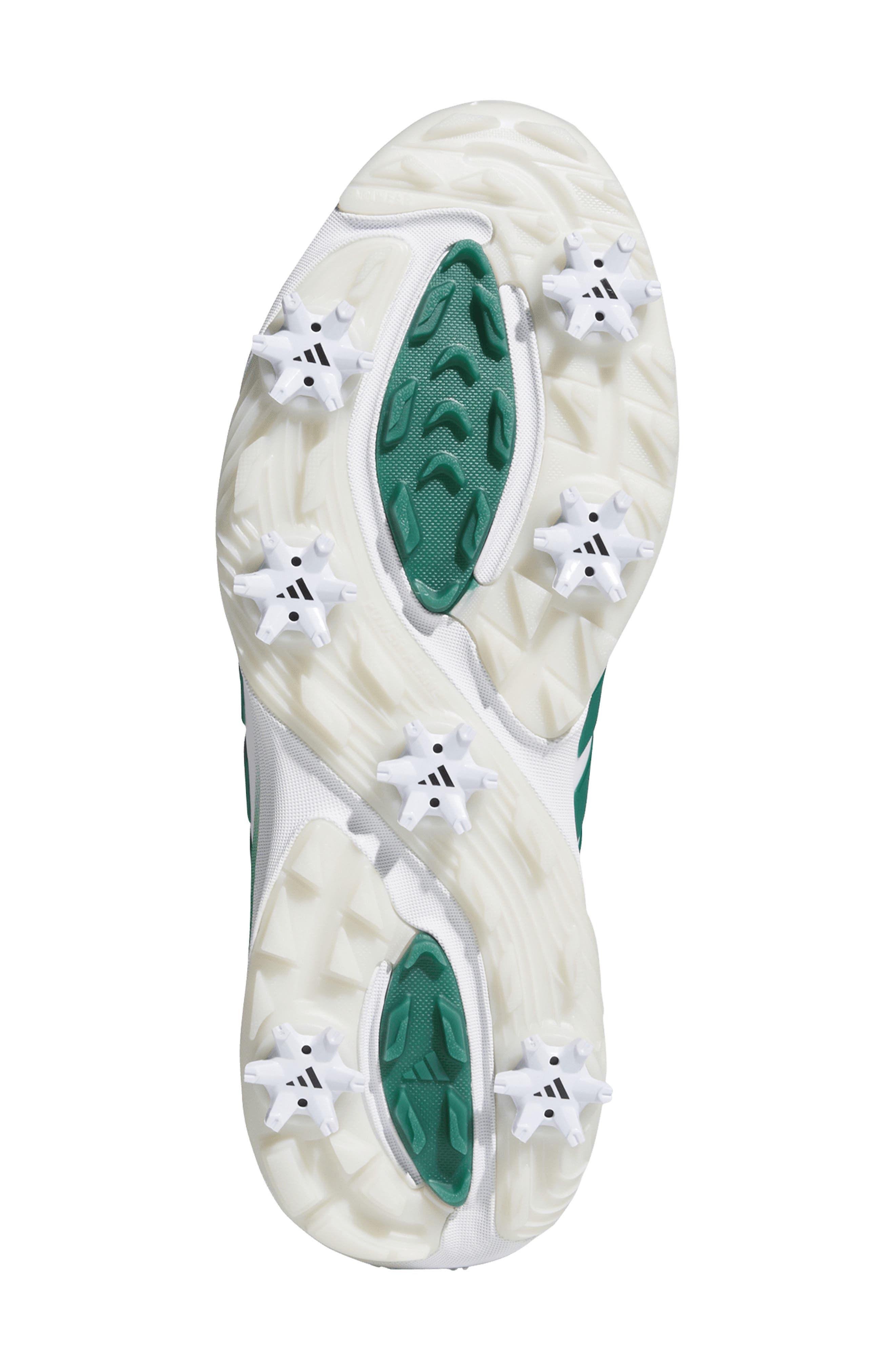 adidas Adipower 26 Waterproof Golf Shoe, Alternate, color, Ftw White/ Cgreen/ Cry White