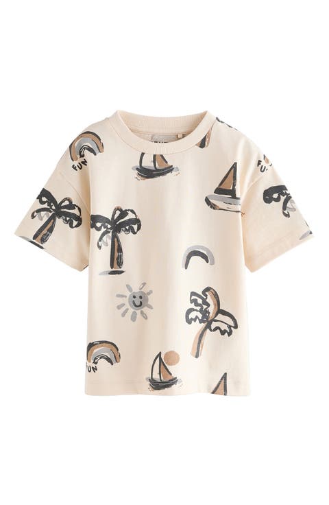 Kids' Beach Print Cotton T-Shirt (Baby, Toddler & Little Kid)