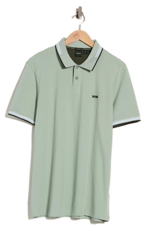 Paul Tipped Stretch Cotton Polo