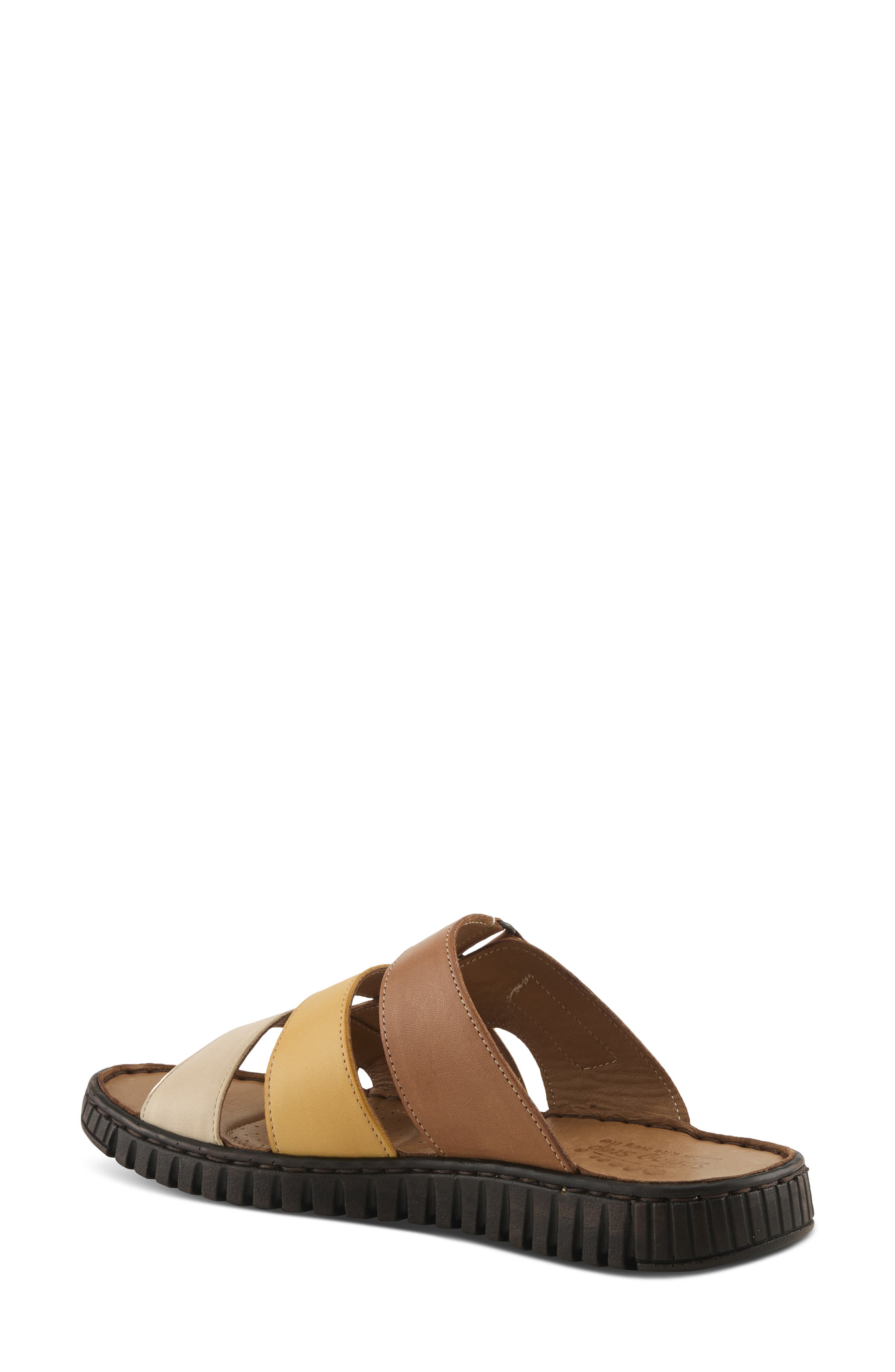 Spring Step Olly Slide Sandal, Alternate, color, Camel Multi