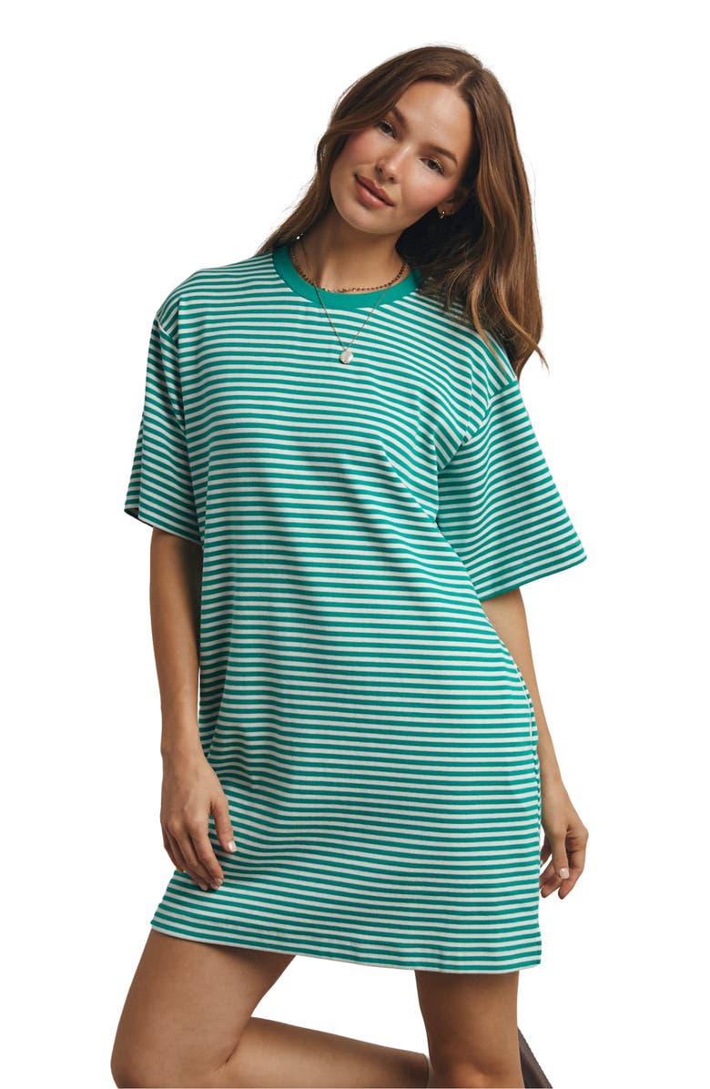 WISHLIST Stripe T-Shirt Dress, Alternate, color, Green White
