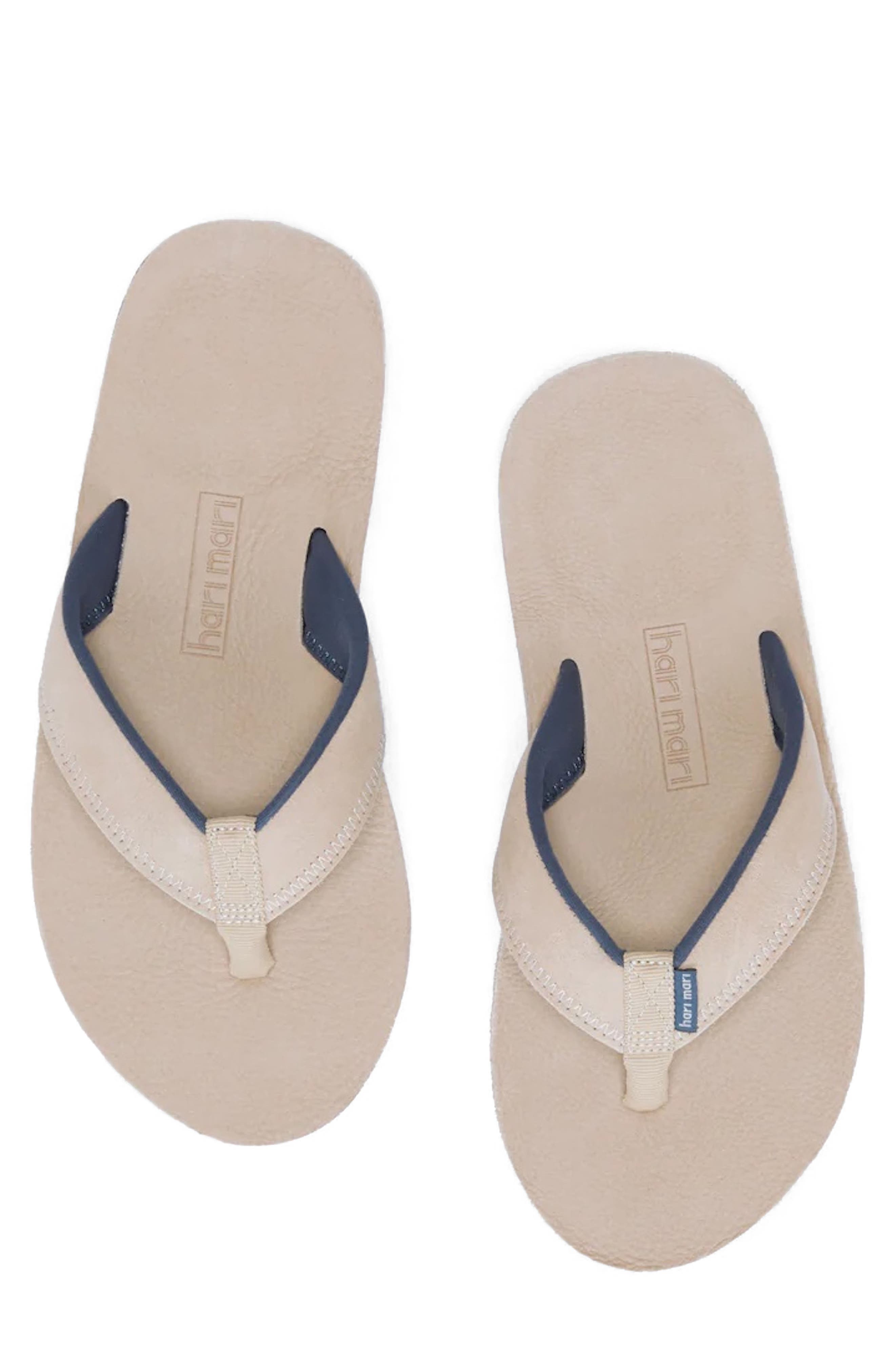 Pier II Leather Flip Flop, Alternate, color, SAND