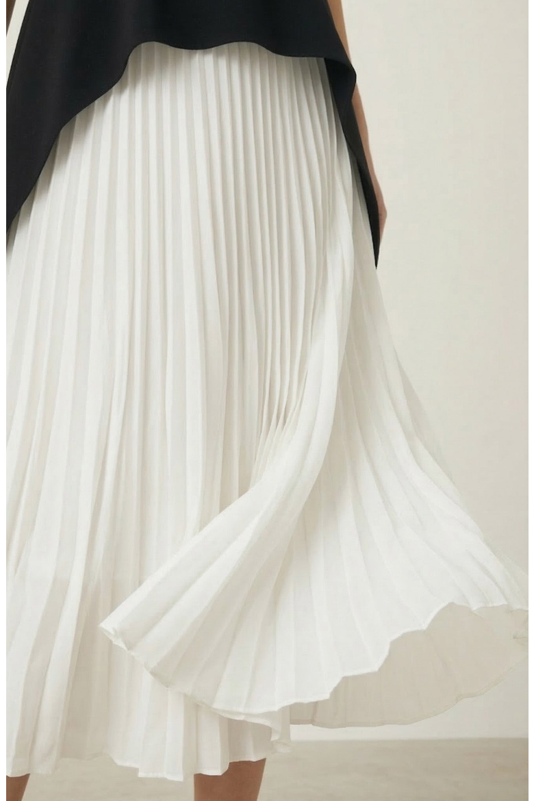 Halter Neck Asymmetric Layered Dress, Alternate, color, Black / White