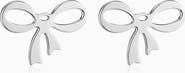 Oradina Wrap Me Up Bow Studs in Sterling Silver