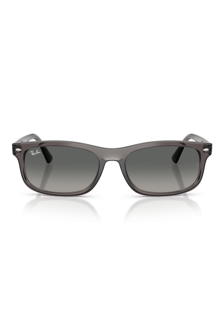 Rectangular Sunglasses, Main, color, OPAL LIGHT GREY / GREY