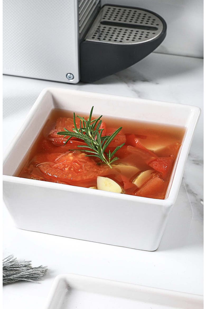 Grace Stoneware 4-Piece Bowl Set, Alternate, color, White