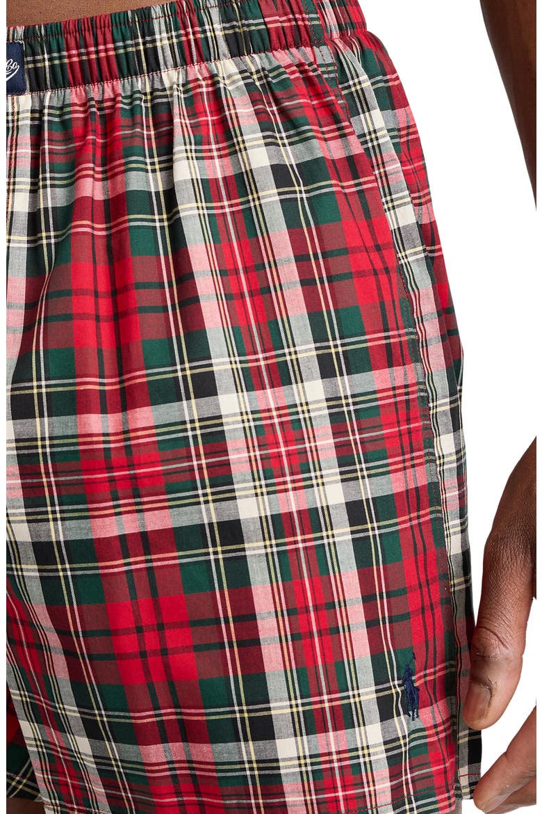 Plaid Woven Cotton Boxers, Alternate, color, RADCLIFF PLAID