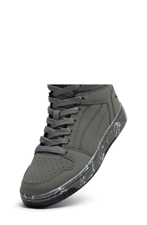 Puma Kids' Rebound Layup High Top Sneaker In Gray